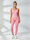 Leopard Print Backless Jumpsuit