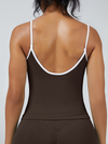 Stripes Backless Seamless Tank