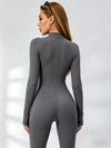 Zipper Hip-lift Jumpsuit