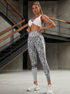 ZASUWA Female Leopard Scrunch Bum Quick-dry Leggings