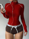 ZASUWA Female Zipper Stand Collar Jackets