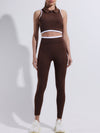 ZASUWA Female Stand Up Collar Zipper Quick Dry Tank