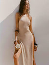 ZASUWA Female Sexy Cross Back Without Bikini Set Cover Up Dress