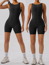 ZASUWA Female Hollow Out U Back High-Support Scrunch Bum Romper