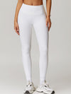 ZASUWA Female Ribbed High-waisted Hip-lift Quick Dry Elastic Tight Leggings