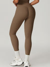 ZASUWA Female High-waisted Hip-lift Quick Dry Elastic Tight Scrunch Bum Leggings