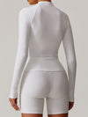 ZASUWA Female Zipper Stand Collar Ribbed Jackets