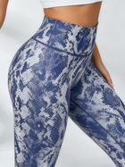Crisscross Halter Top & Metallic Snake-Print Leggings Set