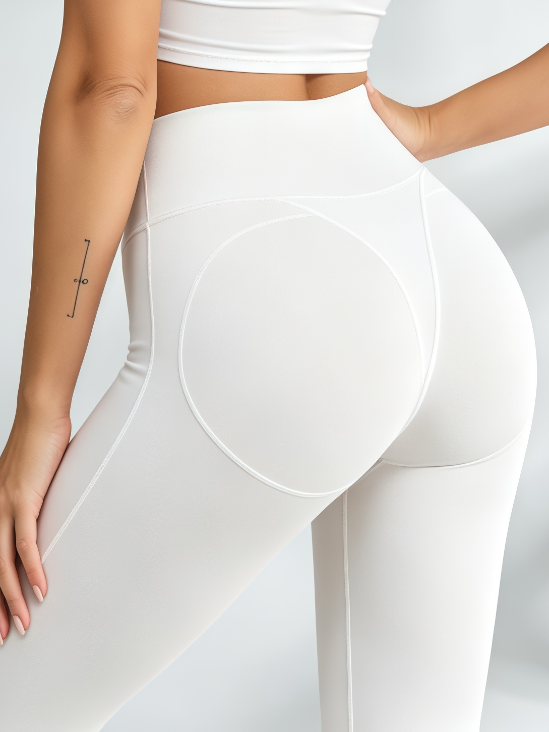 Crisscross Halter Crop Top & Flared Leggings Set