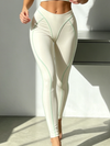 Thin Strap Bust Contour Sports Bra & High Waist Legging Set