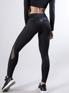 Women's High Waist Mesh Panel Sculpting Leggings