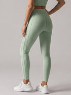 High-Waist Sculpting Leggings with Seam Detail
