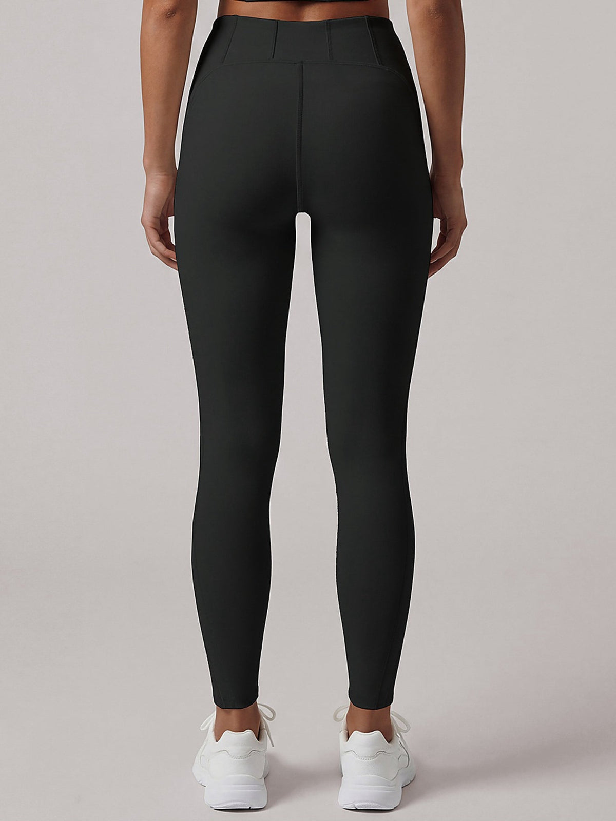 High-Waist Sculpting Leggings with Seam Detail