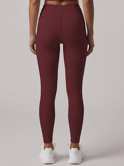 High-Waist Sculpting Leggings with Seam Detail