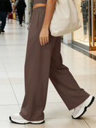Women's Relaxed Wide-Leg Drawstring Casual Pants