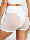 Sheer Mesh‑Cutout Racerback Two‑Piece Set