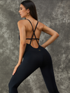 ZASUWA Female Cross Back Backless Jumpsuit