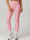 ZASUWA Female Ribbed High-waisted Hip-lift Quick Dry Elastic Tight Leggings