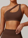 ZASUWA Female Solid Color Tailoring Hollow Out Backless Sports Bras