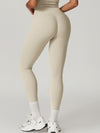 ZASUWA Female High-waisted Hip-lift Quick Dry Elastic Tight Scrunch Bum Leggings