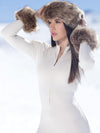 ZASUWA Female Zipper Fleece Jumpsuit