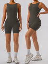 ZASUWA Female Hollow Out U Back High-Support Scrunch Bum Romper