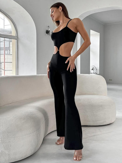Flare Cutout Jumpsuit