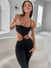 ZASUWA Female Flare Cutout Jumpsuit
