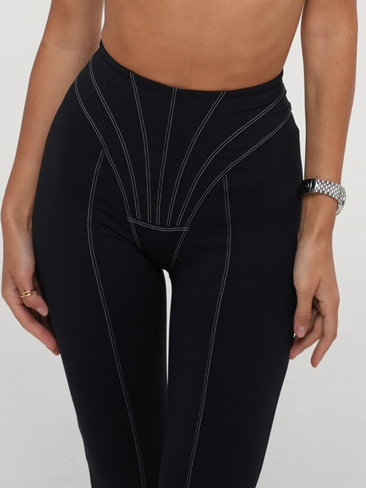 ❤ZASUWA Female Sexy Stipes Push Up Design Leggings