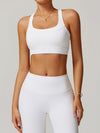 ZASUWA Female Solid Color Hollow Out U Collar Quick Dry Sports Bras