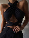 ZASUWA Female Cross Back Bow-knot Sports Bras