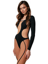 🖤ZASUWA Female Sexy Sheer Mesh Backless Jumpsuit