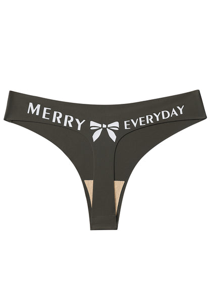Sexy Bow Print Panties