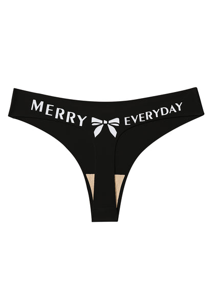 Sexy Bow Print Panties