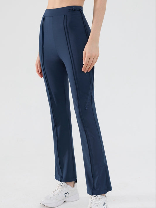 ZASUWA Female Flare Stripes Hip-lift Leggings