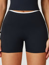 ZASUWA Female Contrast Color Stripe High-rise Flare Leggings