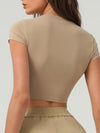 ZASUWA Female Basic Must-have Cropped Short Sleeves