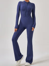 ZASUWA Female Zipper Flare Jumpsuit