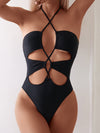 ZASUWA Female Sexy Cross Backless One Piece