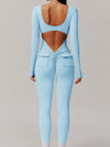 ZASUWA Female Sexy Cutout Pocket Booty Cargo Jumpsuit