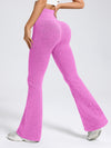 ZASUWA Female Ribbed Flare High-rise Leggings