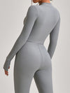 ZASUWA Female Zipper Ribbed Jumpsuit