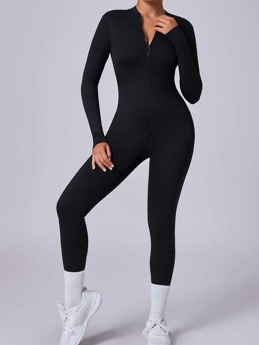 ZASUWA Female Zipper with Chest Pads Jumpsuit