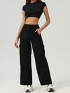 ZASUWA Female Basic Must-have Cropped Short Sleeves