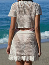 ZASUWA Female Sexy Fishnet 2-Pieces Without Bikini Set Cover Up