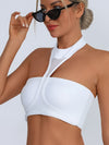 ZASUWA Female Sexy Mesh Backless Quick Dry Sports Bras