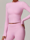 ZASUWA Female Fleece Round Collar Long Sleeves