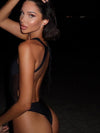 ZASUWA Female Sheer Mesh Backless One Piece