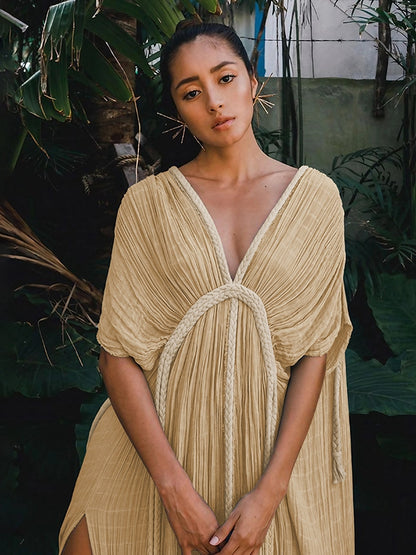Sexy Backless Without Bikini Set Cover-up Dress