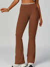 ZASUWA Female Contrast Color Stripe High-rise Flare Leggings